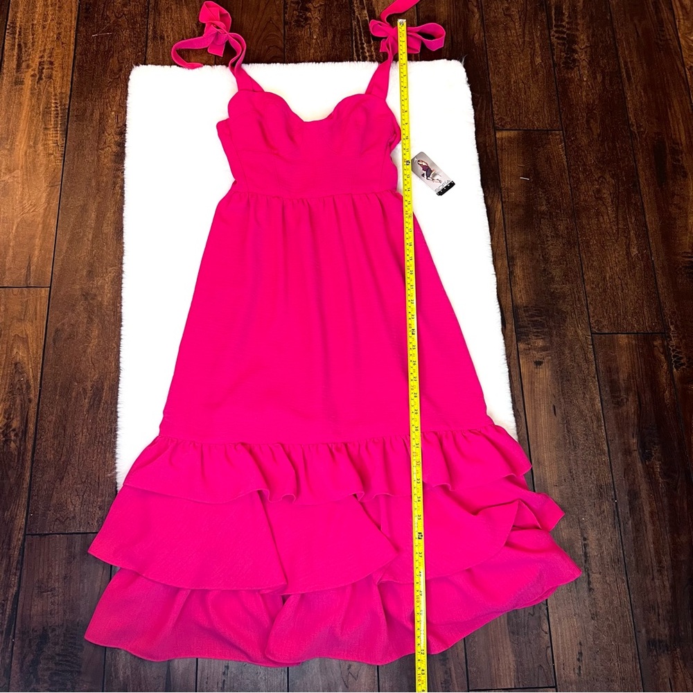 Sofia Riley Midi Sundress Pink Size Small NWT - Picture 14 of 16
